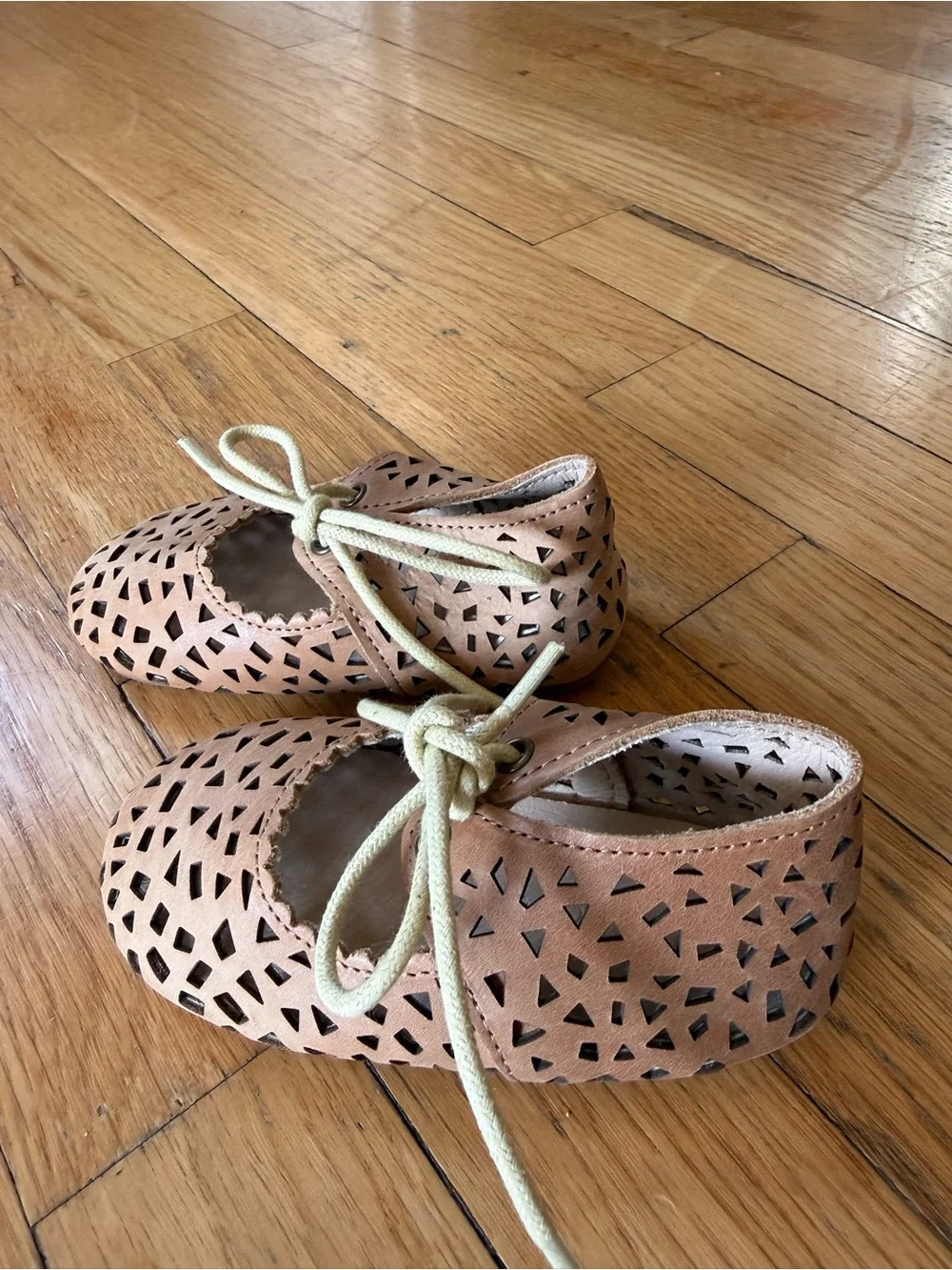 Toddler Leather Boho Mary Janes | Color 'Honey' | Soft Sole